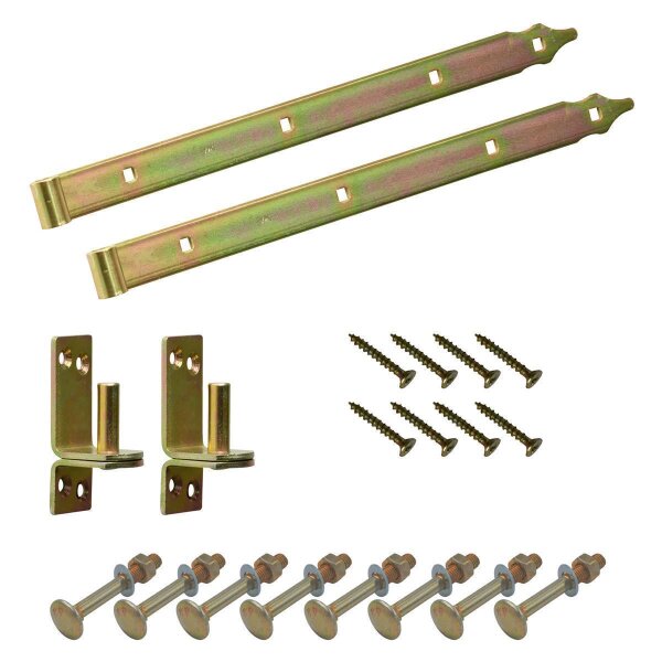 Ladenband galvanisiert 2er Set - 300x35mm - Ø13mm