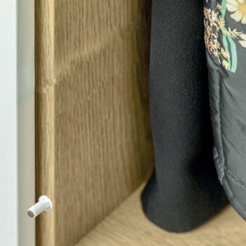 Einlass-Druckschnäpper mit Magnetspitze weiß