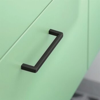 Möbelgriff BAGIO, Bohrlochabstand 128 mm, Material - Zamak, Oberfläche - Schwarz matt