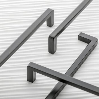 Möbelgriff BAGIO, Bohrlochabstand  160 mm, Material - Zamak, Oberfläche - Schwarz matt