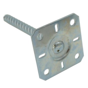 Stützenfuß zum Einlassen 100x205x3 mm PPS 100