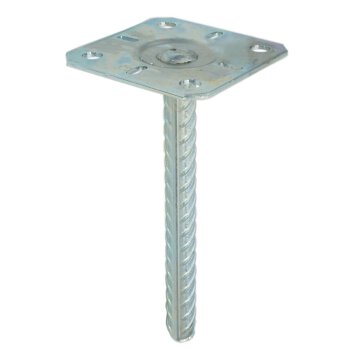 Stützenfuß zum Einlassen 130x205x3 mm PPS 130