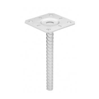 Stützenfuß zum Einlassen 130x205x3 mm PPS 130