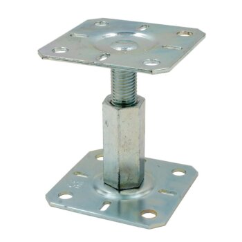 Höhenverstelbarer Pfostenträger 100x100 mm M20 PR 100/100
