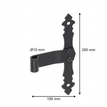 Mittelband Schwarz 200x3 mm ZRO 200/10 C
