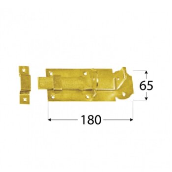 Schlossriegel 180x65 mm WZP180