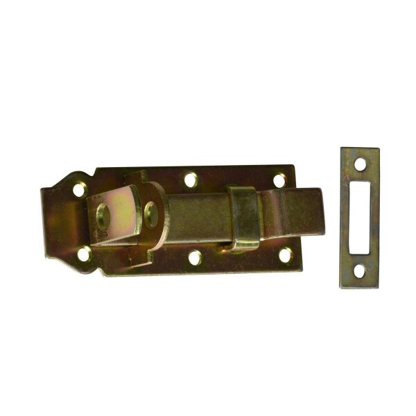 Schlossriegel gekröpft mit Schließblech 120x50 mm WZW120