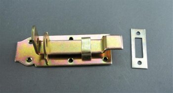 Schlossriegel gekröpft mit Schließblech 120x50 mm WZW120