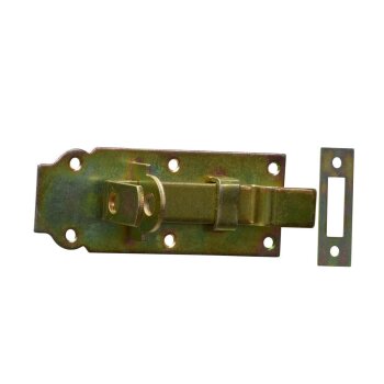 Schlossriegel gekröpft mit Schließblech 140x55...