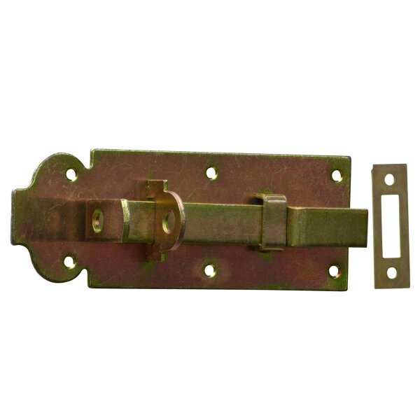 Schlossriegel gekröpft mit Schließblech 180x65 mm WZW180