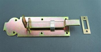 Schlossriegel gekröpft mit Schließblech 180x65 mm WZW180
