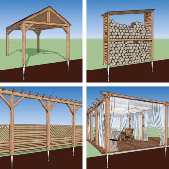 Einschraubbodenhülsen Typ U 71 - 121 mm 121 x 865 mm