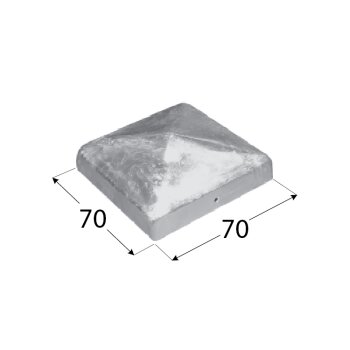 Pfostenkappe Pyramide 70 mm