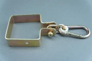 Schaukelschelle für Rundholz mit Karabinerhaken  120 mm