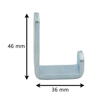 Flachhaken Typ U 46x36 mm HMU 46