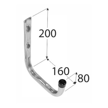 Einzelhaken Typ U 160x200x80 mm HPU 160