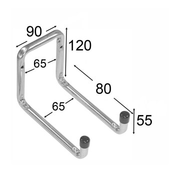 Doppellhaken Typ U 80x120x50 mm H2U 80