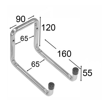 Doppellhaken Typ U 160x120x50 mm H2U 160