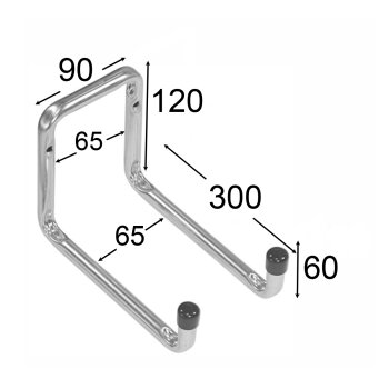 Doppellhaken Typ U 300x120x50 mm H2U 300