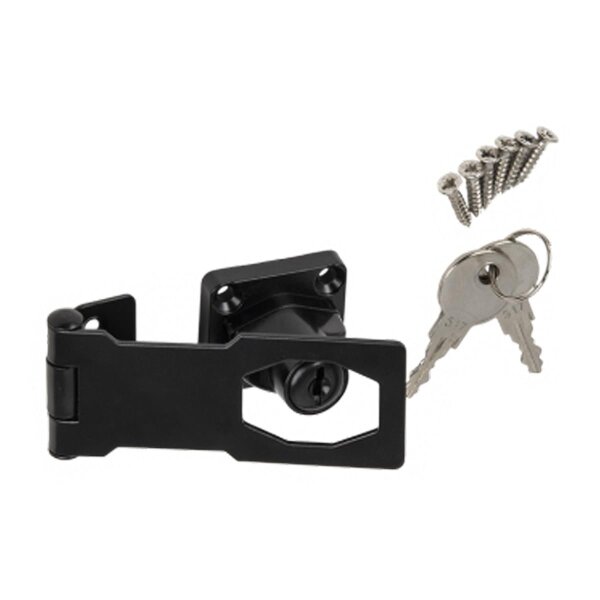 Überfalle mit Schlüssel schwarz 95x30 mm WHK 95