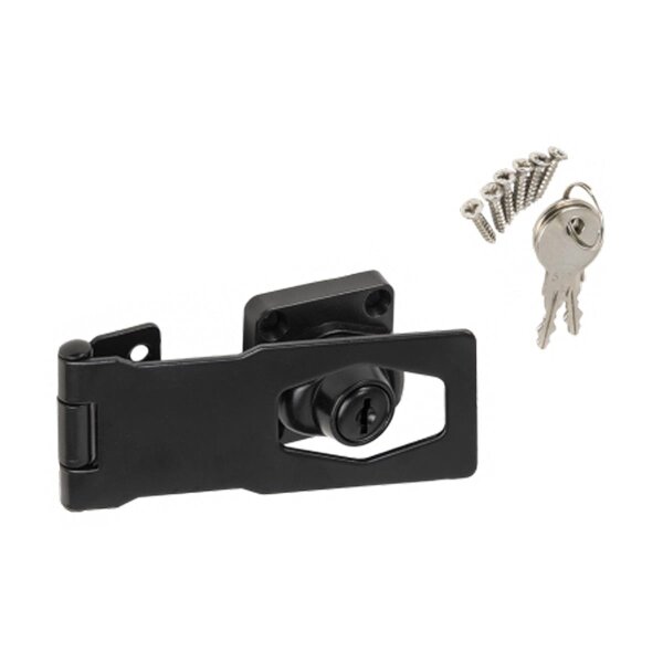 Überfalle mit Schlüssel schwarz 120x40 mm WHK 120