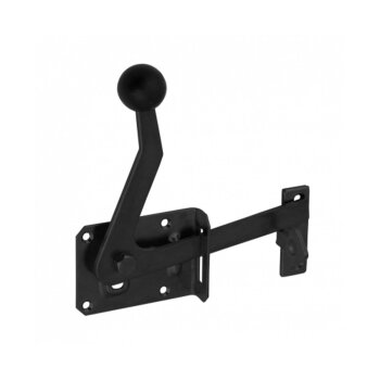 Gartentorfalle 80x60 mm mit Hebel schwarz