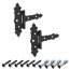 Kreuzgehänge schwarz 2er Set - 75x35x130x2 mm