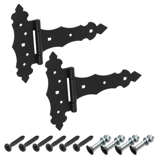 Kreuzgehänge schwarz 2er Set - 150x50x170x2,5 mm