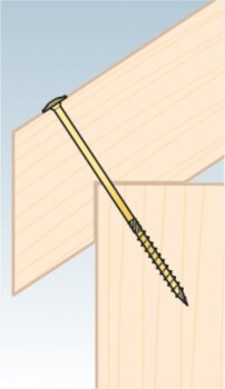 Konstruktionsschraube mit Senkkopf 4x70 mm 5 kg Box