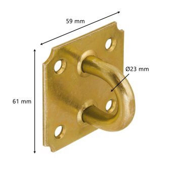 Schlaufe für Riegel 61x59 mm SP 7