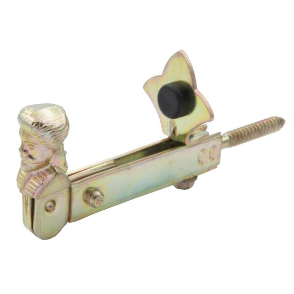 Fensterladenhalter Männchen mit verstellbaren Anschlag Gelb