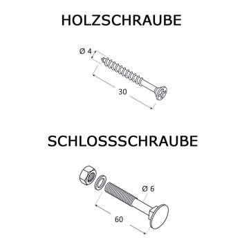 Werfgehänge 2er Set - 200x80 mm