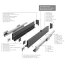 Schubladensystem Weiß 167x500 mm