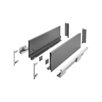 Schubladensystem Anthrazit 167x500 mm