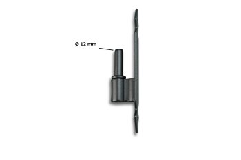 Winkelband 20 cm Ladenband Ecke Set schwarz retro 2 Paar mit Kloben