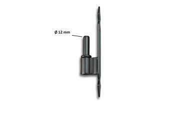 Winkelband 20 cm Ladenband Ecke Set schwarz retro 7 Paar mit Kloben