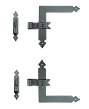 Winkelband 20 cm Ladenband Ecke Set schwarz retro 10 Paar...