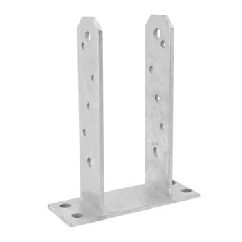 Pfostenständer Typ TT 81x200x50x5,0 mm silber PST 80