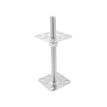 Pfostenträger höhenverstellbar aufschraubbar 100x250 mm silber PSR100 M20