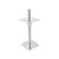 Pfostenträger höhenverstellbar aufschraubbar 100x250 mm silber PSR100 M20
