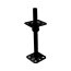 Pfostenträger höhenverstellbar aufschraubbar 80x250x3,0 mm schwarz PSR 80 M20
