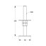 Pfostenträger höhenverstellbar aufschraubbar 80x250x3,0 mm schwarz PSR 80 M20