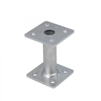Stützenfuß 100x100x100x4,0 mm silber...