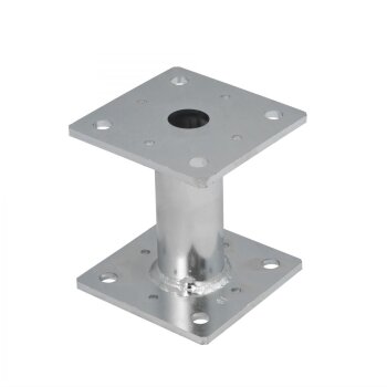 Stützenfuß 80x80x150x4,0 mm silber...