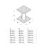 Stützenfuß 100x100x150x4,0 mm silber feuerverzinkt PMF 100/150