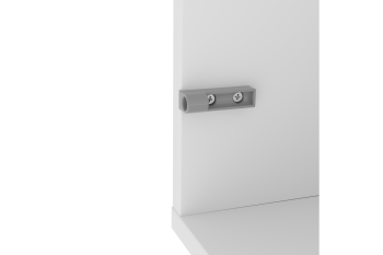 Gerade Montageplatte für Türdämpfer AM-ODB, grau