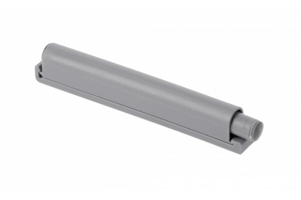 Druckschnäpper PL-DL mit Montageplatte, mit Kautschuk-Ende, grau