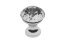 Möbelknopf Crystal Palace B, 20 mm, Kristallfarbe: durchsichtig, Metalloberfläche: Chrom glänzend