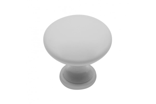 Möbelknopf TERNI, Zamak, weiß glänzend