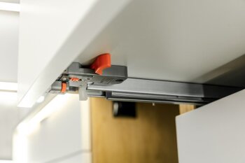 Schiebeboden-Montageführung mit Dämpfung 0SHX-18 3D 450 mm